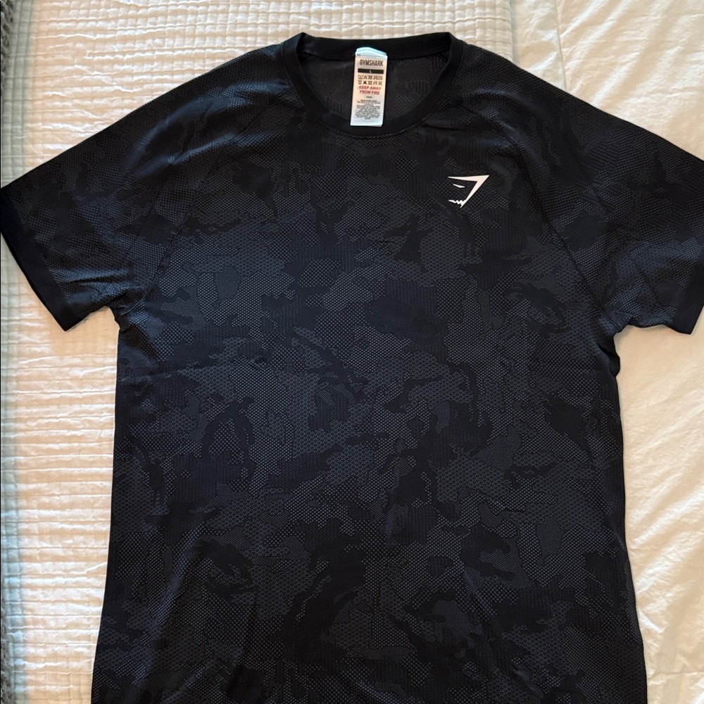 Gymshark Charcoal Camouflage Tee